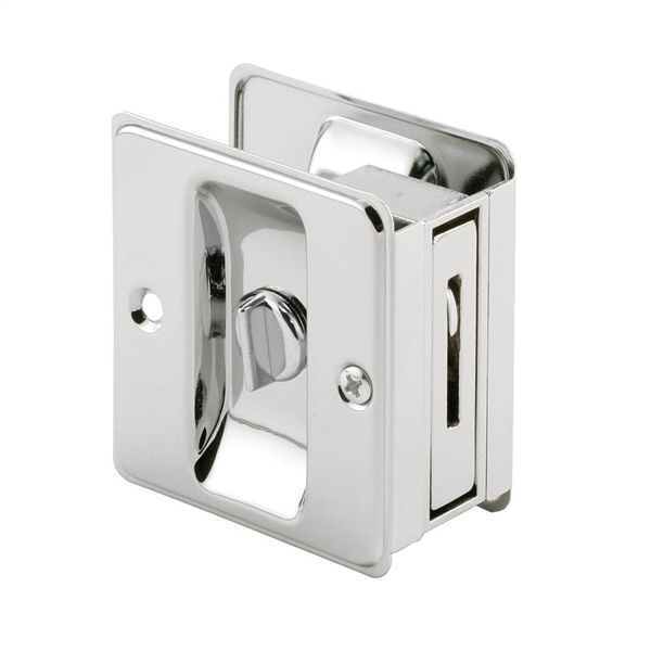 Prime-Line Polished Chrome, Pocket Door Privacy Lock