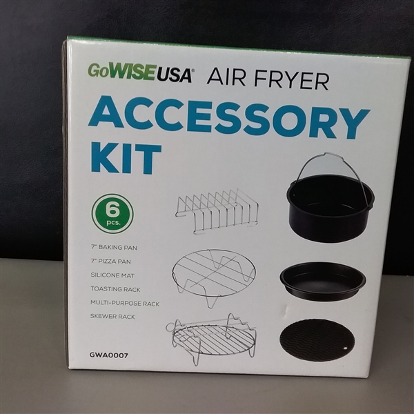 6-Piece Universal XL Air Fryer Accessory Set by  GoWISE USA