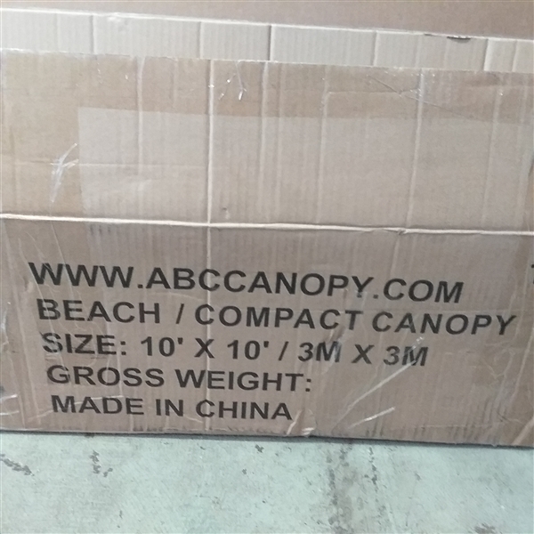 ABCCANOPY Pop up Canopy Tent Commercial Instant Shelter with Wheeled Carry Bag, Bonus 4 Canopy Sand Bags, 10x10 FT(Brown)