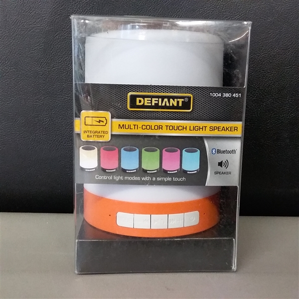 Defiant Multi-Color Touch Light Speaker