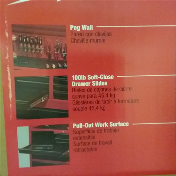 Milwaukee 46 in. 16-Drawer Steel Tool Chest and Rolling Cabinet Set, Textured Red and Black Matte