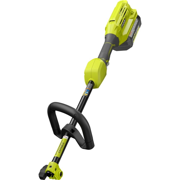 RYOBI Expand-It 40-Volt Lithium-Ion Cordless Attachment Capable Trimmer Power Head - 4 Ah Battery and Charger Included