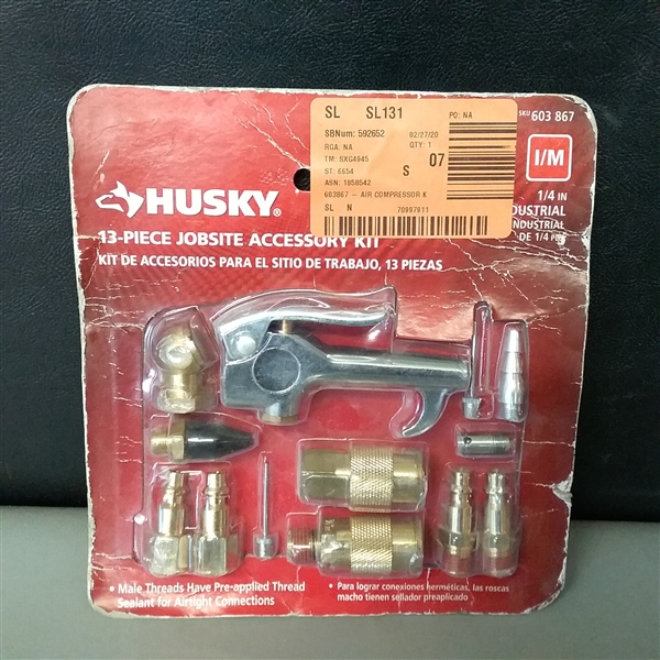 Husky 13-Piece Brass Air-Compressor Accessory Kit