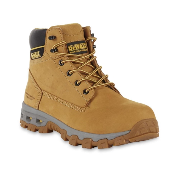 DEWALT Men's Halogen 6'' Work Boots - Steel Toe - Wheat Size 12(M)