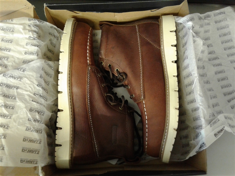 DEWALT Men's Canton 6'' Work Boots - Soft Toe - Walnut Pitstop Size 12(W)