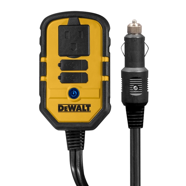 DEWALT 140-Watt Power Inverter with Dual USB Ports