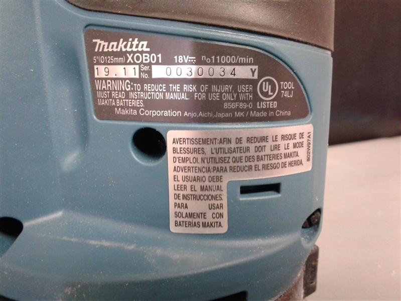 Makita 18-Volt LXT Lithium-Ion Cordless 5 in. Random Orbit Sander (Tool-Only)