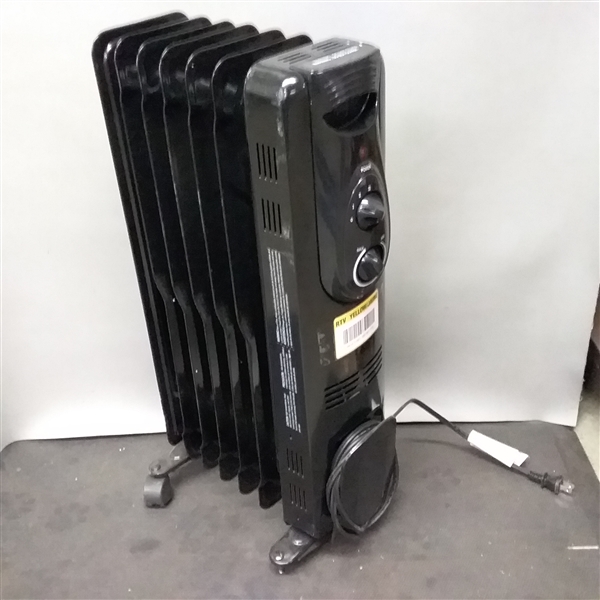 1500-Watt Electric Oil-Filled Radiant Portable Heater Black 