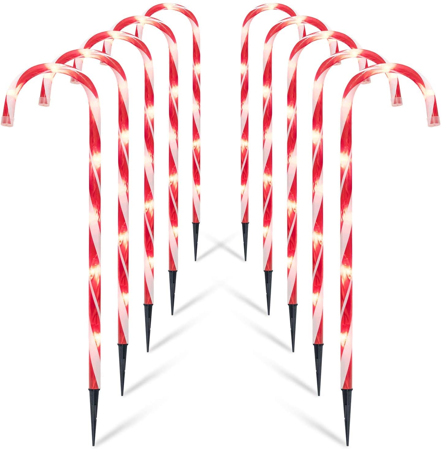 Lot Detail - Brightown Christmas Candy Cane Lights, 10 Pack 22