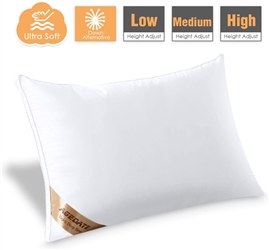 Agedate Adjustable Down Alternative Bed Pillow