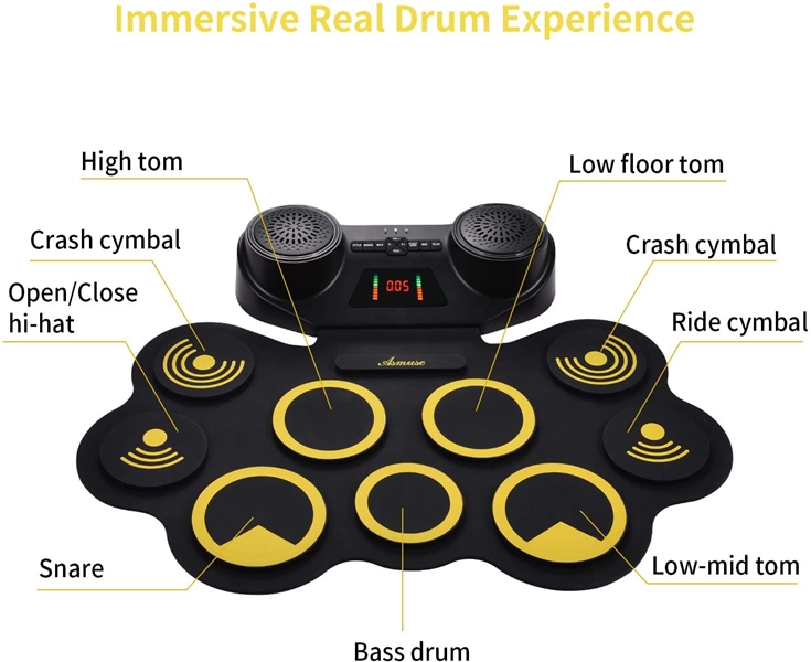 Asmuse Portable Electric Drum Set 