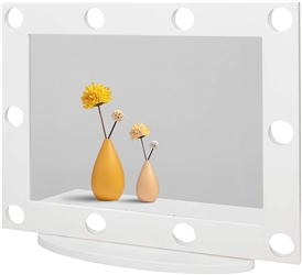 Vanity Mirror with 10 Pre-Drilled Holes For Lights (Lights Kit Not Included)