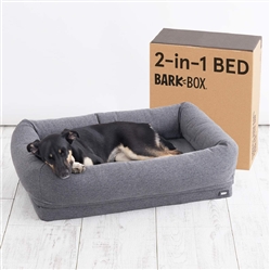 BarkBox 2-in-1 Memory Foam Dog Cuddler Bed 