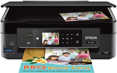 Epson Expression Home XP-440 Wireless Color Photo Printer with Scanner and Copier