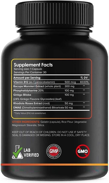 Vital Vitamins Brain Booster 30 Capsules