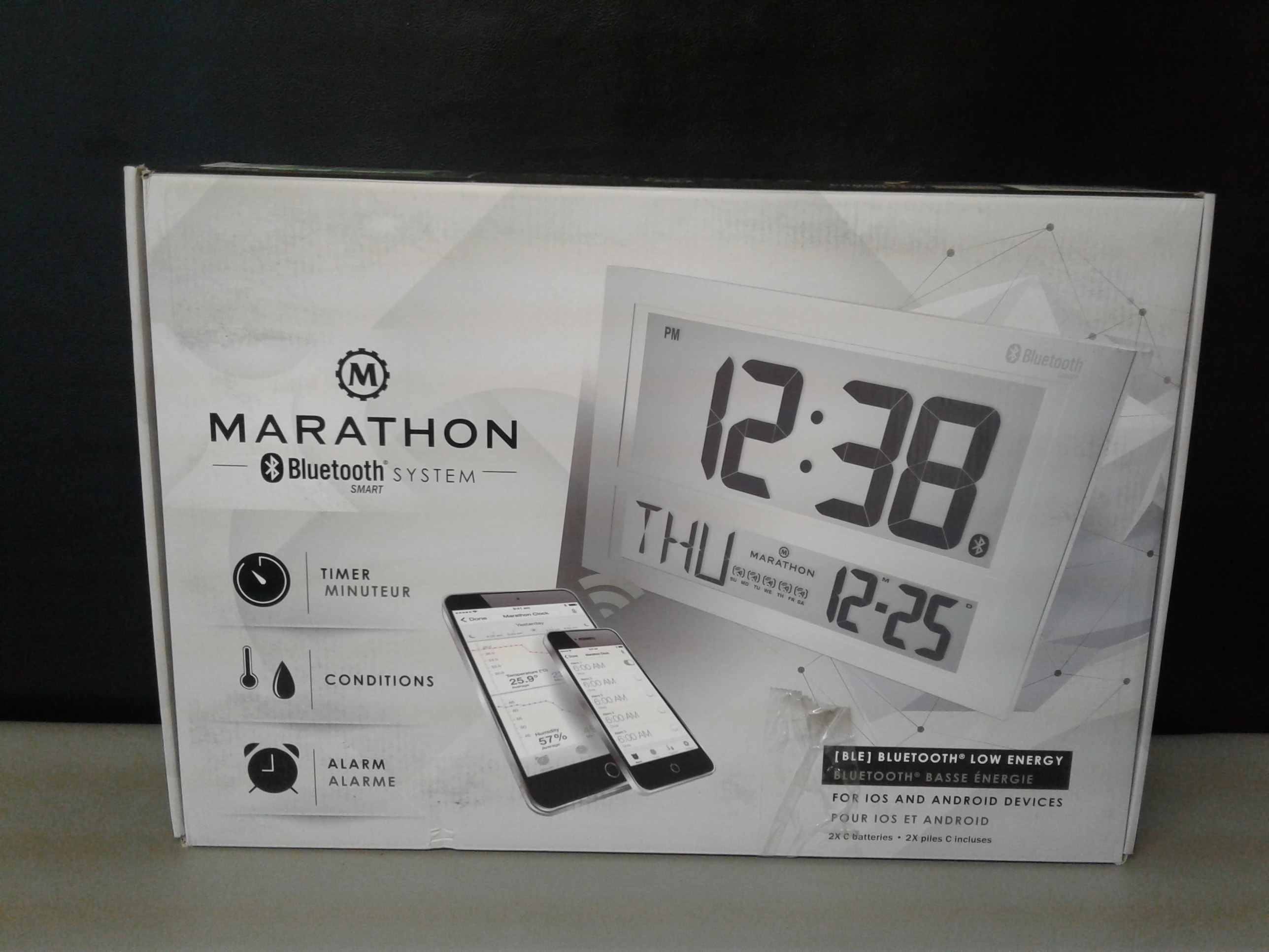 Lot Detail Marathon Commercial Grade Jumbo Atomic Wall Clock with 6