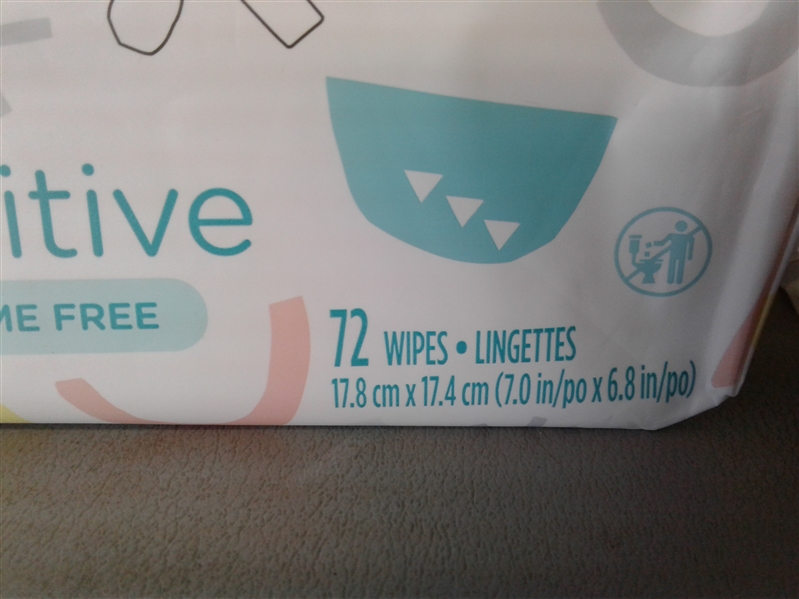 Pampers Sensitive Wipes Travel Pack 56 Count (Pack of 4)