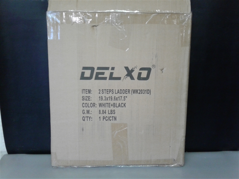 DELXO 2-STEP FOLDING STEP STOOL 