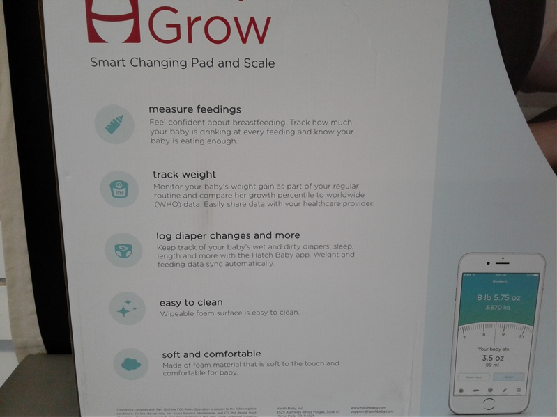 Hatch Baby Grow Smart Changing Pad and Scale