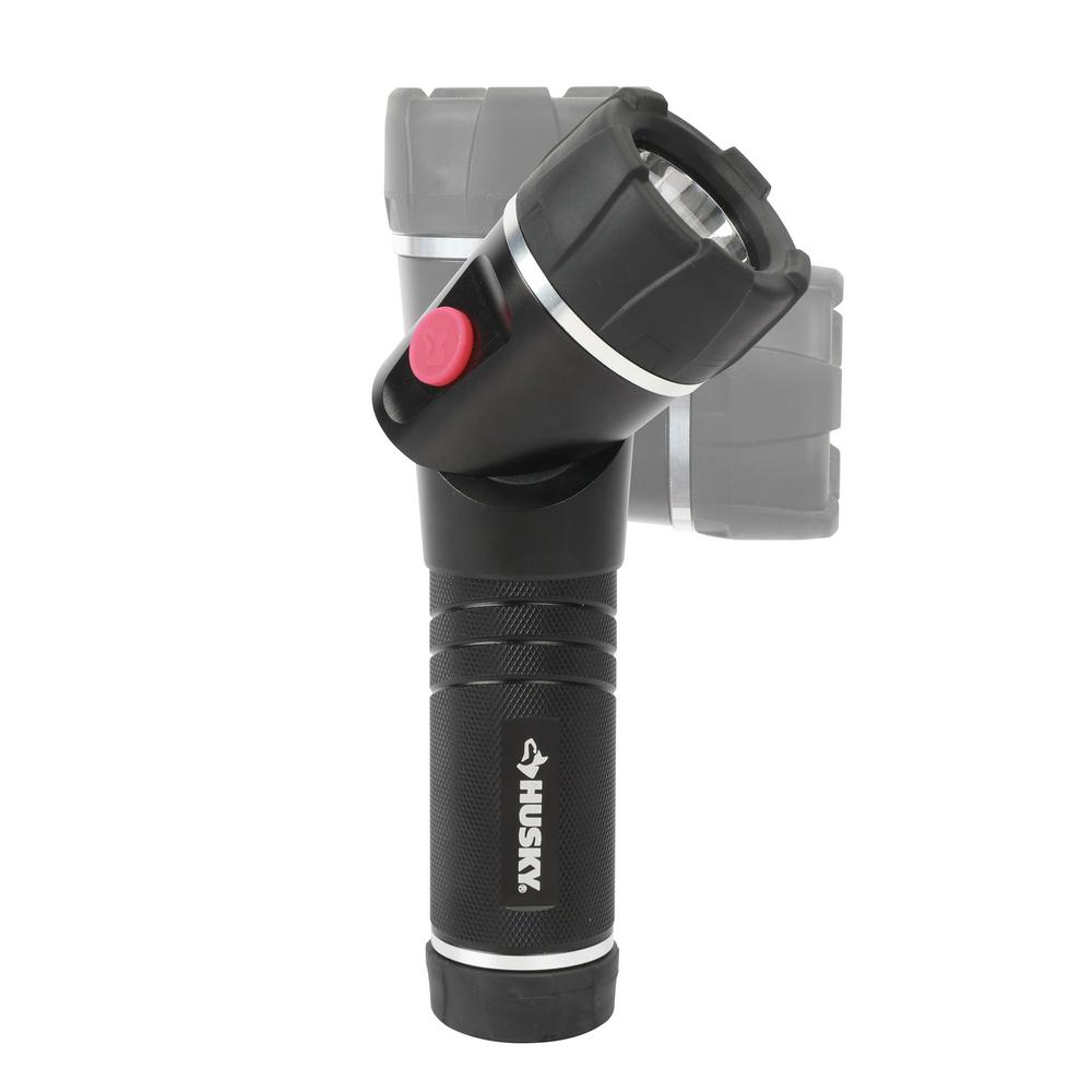 Lot Detail Husky 400 Lumens LED Swivel Aluminum Flashlight
