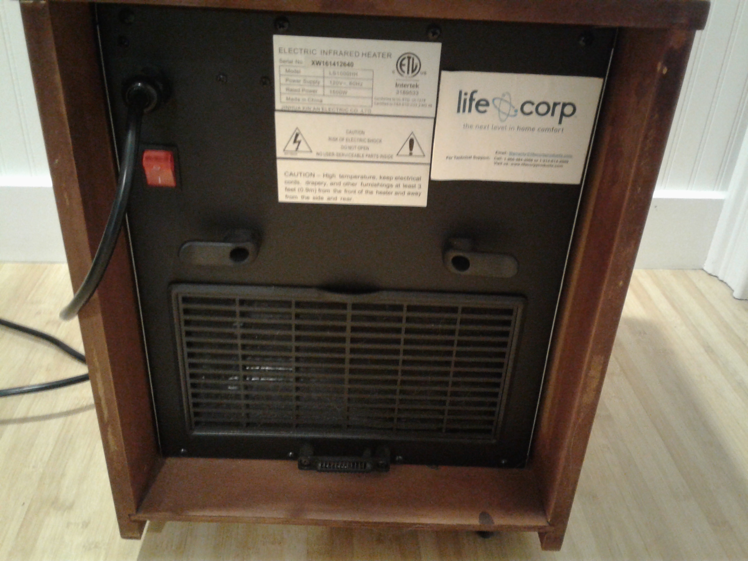 Lot Detail Life Corp Electric Infrared Heater