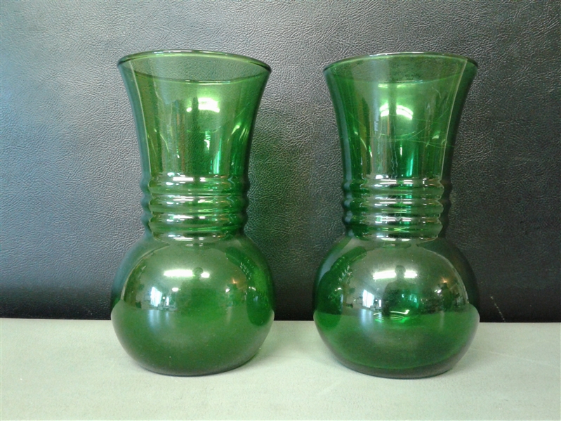Assortment of Green Glass