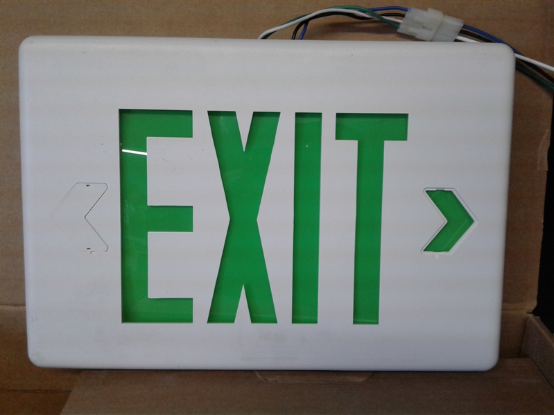 Lighted Exit Sign