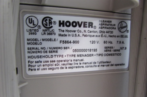HOOVER STEAMVAC DELUXE