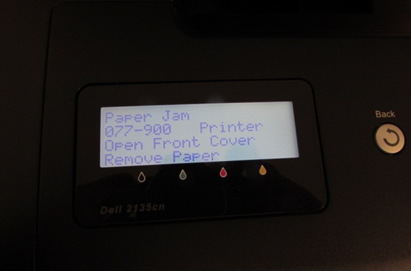 DELL LASER COPY/FAX/PRINT. *PAPER JAM* ERROR