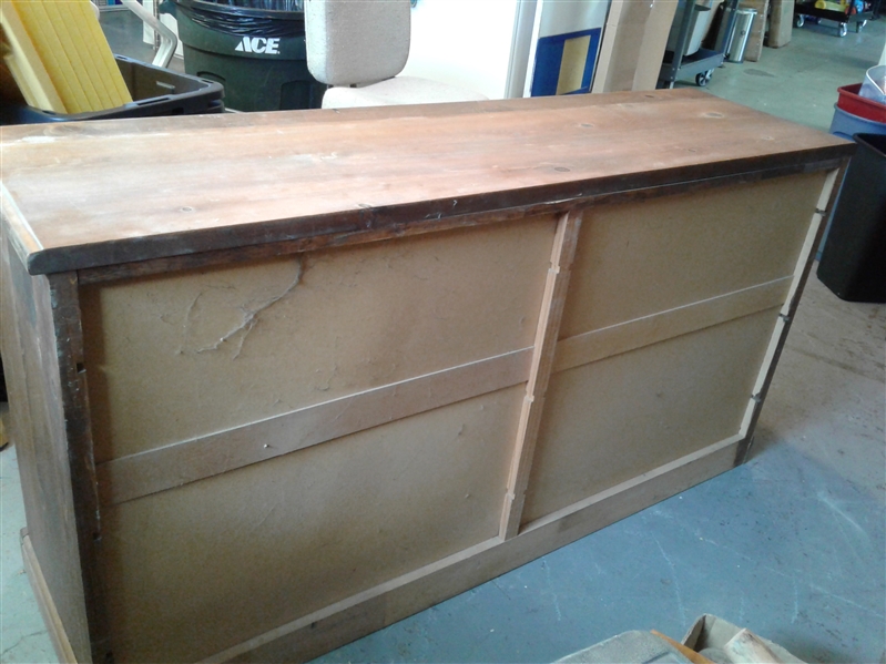 Vintage Wood 6 Drawer Dresser
