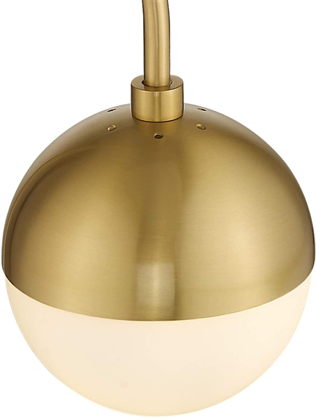 LMS Gold Wall Sconce Wall Light with Brushed Brass Finished 