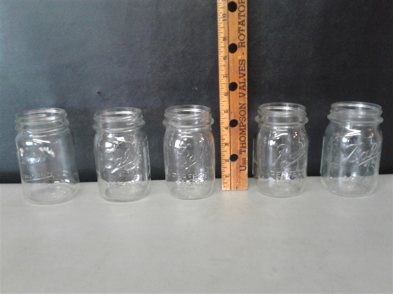 Large Mason Jar Lot-Quilted Jelly Jars, Canning Jars, Lids, Etc