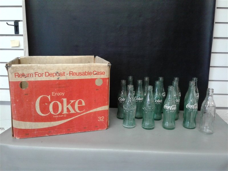 Vintage Glass Coca Cola Bottles