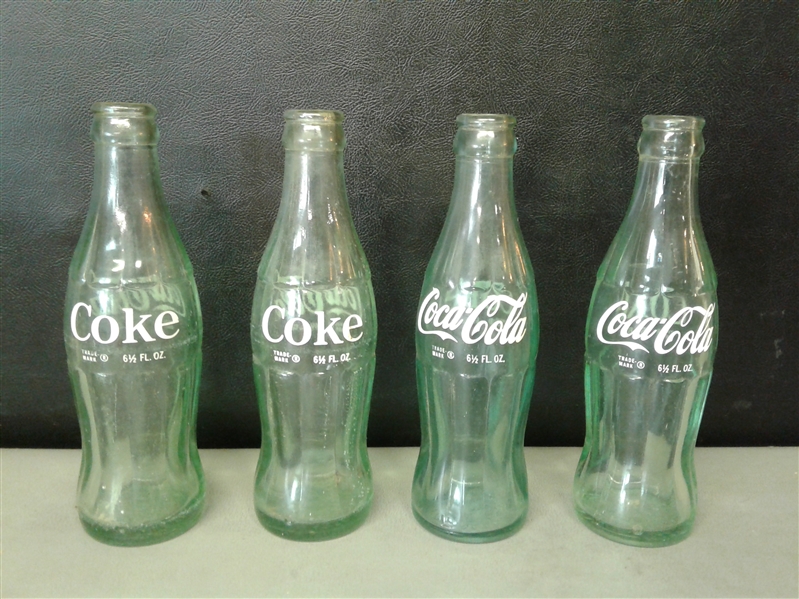 Vintage Glass Coca Cola Bottles