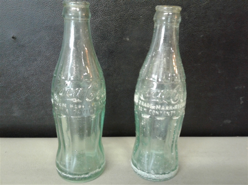 Vintage Glass Coca Cola Bottles