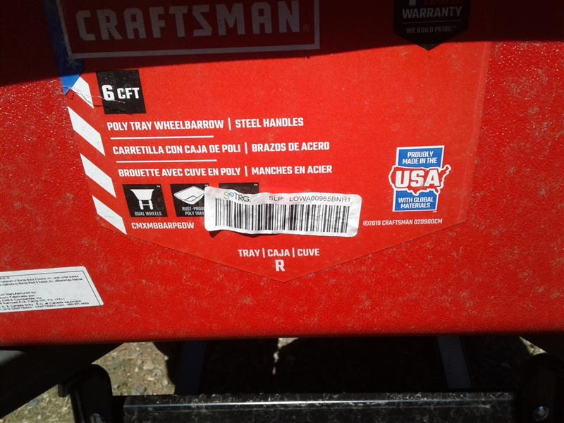 Craftsman Wheelbarrow 