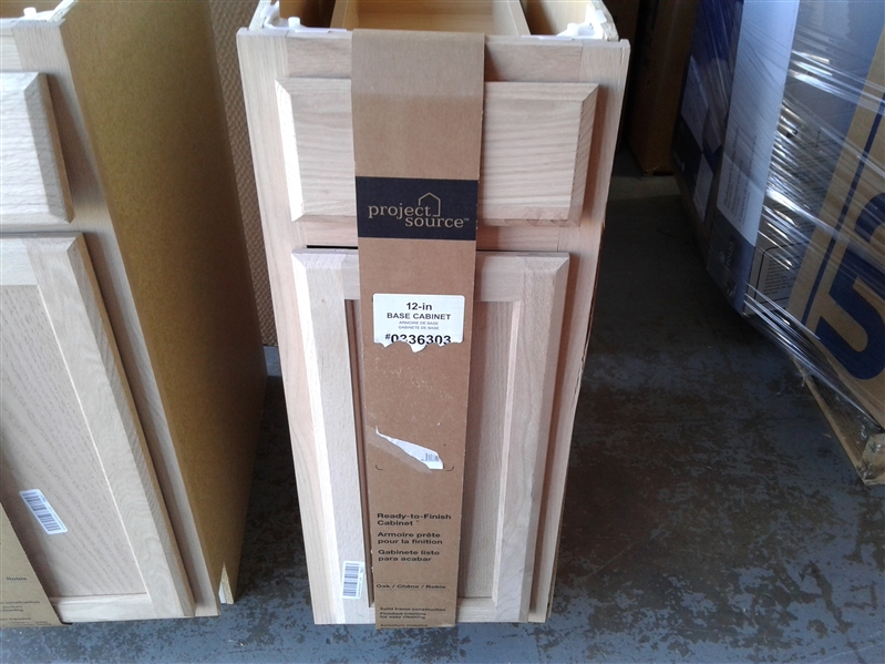 Oak Project Source Cabinets 12 & 18 Inch