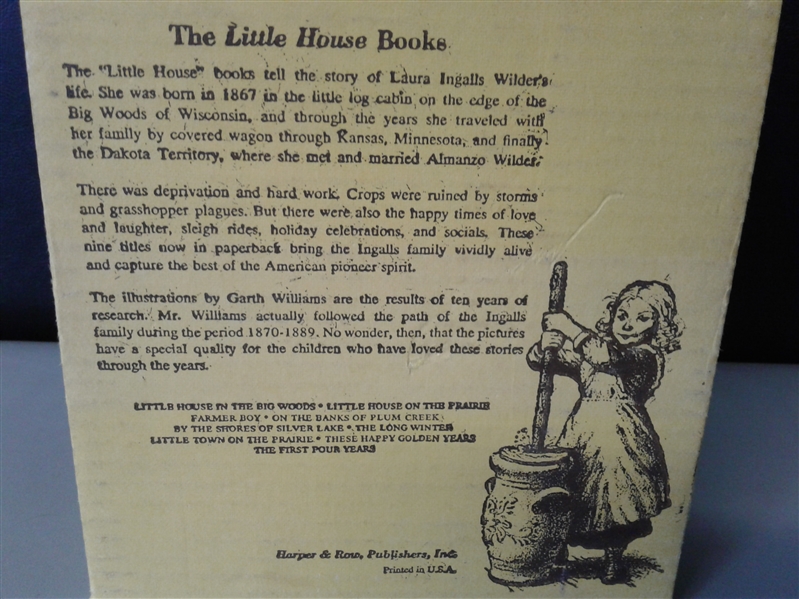 Vintage Laura Ingalls Wilder's Little House Book Set
