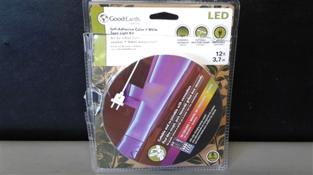 Good Earth Self-Adhesive Color + White Tape Light Kit