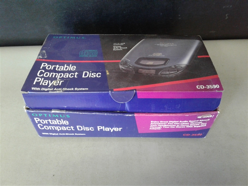Optimus Portable Compact Disc Player