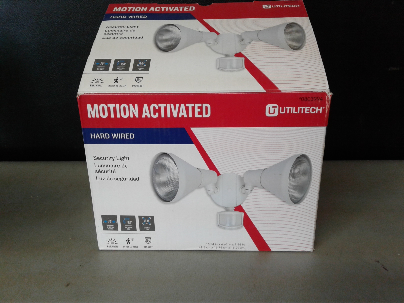utilitech motion activated security light not working