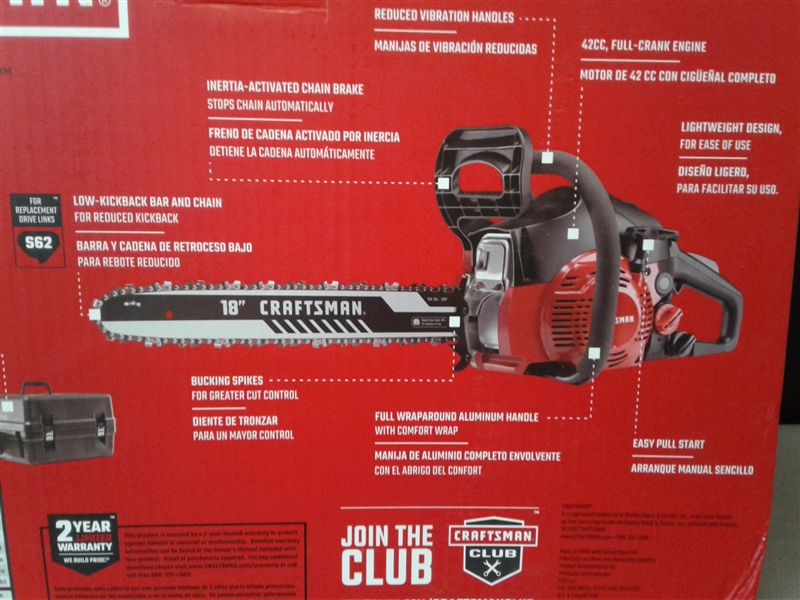 Craftsman 18 Chainsaw