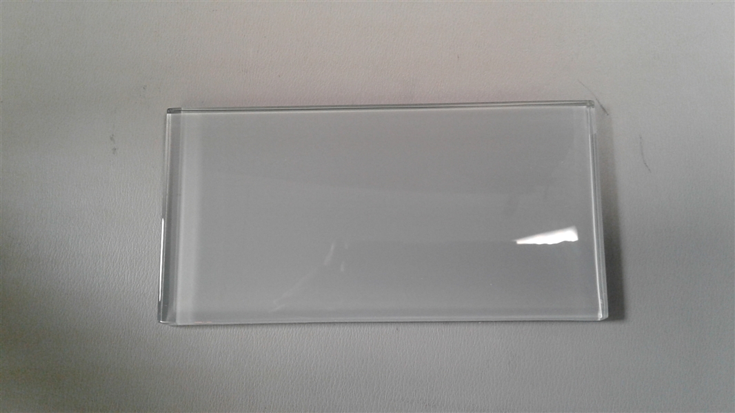  3x6 Gray Glass Subway Tile 40 Ct