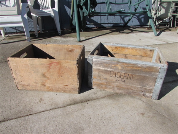 LUCERNE WOODEN CRATE LOT