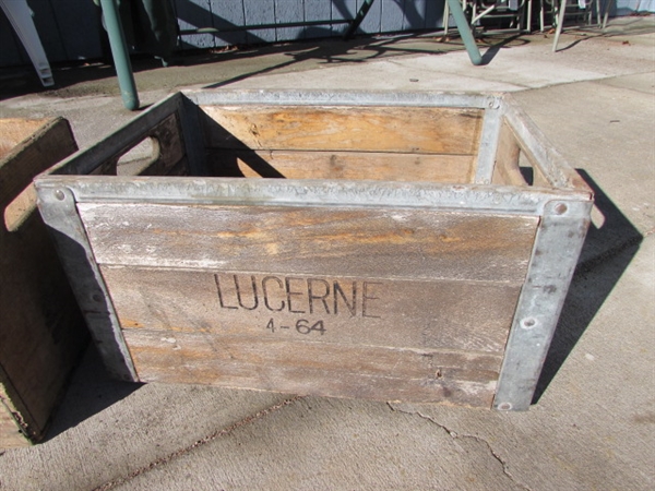 LUCERNE WOODEN CRATE LOT