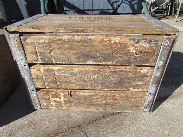 LUCERNE WOODEN CRATE LOT