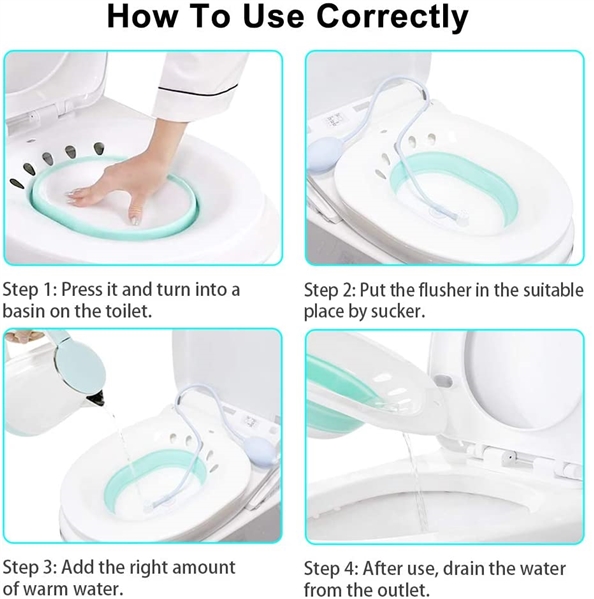  Sitz Bath Toilet Seat 