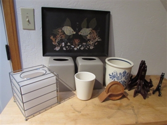 TISSUE HOLDERS, TRAY, PLATE STANDS & MORE