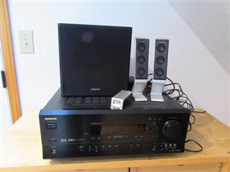 ONKYO AV STEREO RECEIVER & COMPUTER SPEAKERS WITH BASS