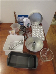 BAKING PANS, MEASURING CUPS, SIFTER & MORE